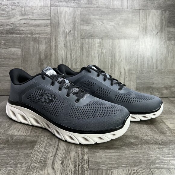 Skechers Glide-Lite Men's size 12 Grey Running Shoes - Picture 5 of 8